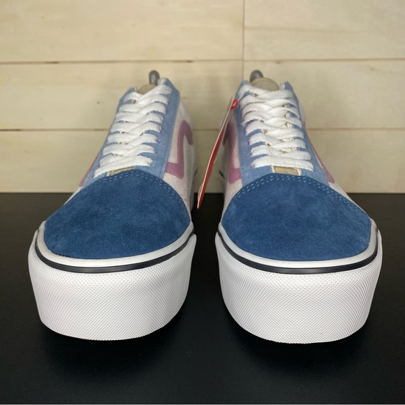 Vans Old Skool Stackform Pastel Pig Suede Women's Size 9 Platform Shoes Faux Fur - Picture 5 of 11